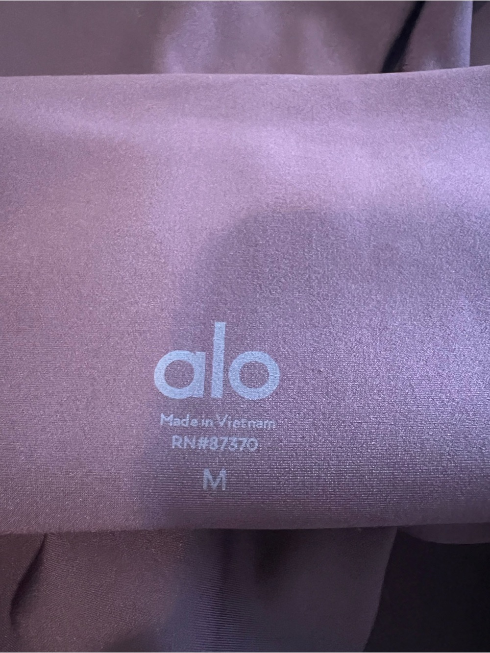 ALO Yoga High-Waist Burgundy Leggings - Picture 3 of 3